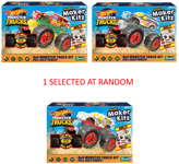 Hot Wheels Monster Truck Maker Kitz Pull Back Power Make & Race Kit New Xmas Toy