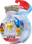 Wicked Cool Toys Pokemon Clip n Go Pikachu  Great Ball