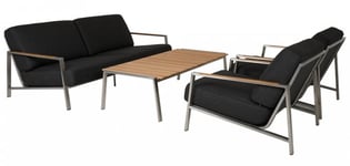Brafab - Naos Soffgrupp Rostfritt/Teak
