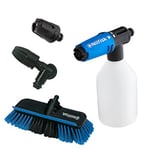 Nilfisk Car Cleaning Kit 4 Set - Super Foam Sprayer + Brush + AutoNozzle + UnderChassis Nozzle - Pressure Washer Accessories