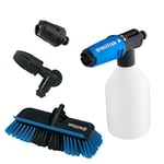Nilfisk Click&Clean car cleaning accessory kit for pressure washers — compatible with Nilfisk Pressure washers — ideal for cleaning cars & motorcycles, tires & rims