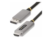 Startech.Com 6Ft (2M) Displayport To Hdmi Adapter Cable, 8K 60Hz, 4K 144Hz, Hdr10, Dp 1.4 To Hdmi 2.1 Active Video Converter, Displayport Desktop To Hdmi Monitor, M/M - Displayport To Hdmi Cord (133Displayporthdmi21) - Adapterkabel - Displayport Han