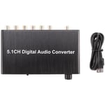 4X(5.1CH Digital Audio Converter Decoder SPDIF Coaxial to RCA DTS AC3 TV for A