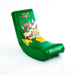 X Rocker Officially Licensed Nintendo Super Mario Bros Video Rocker Gaming Chair for Juniors, Folding Rocking Seat - JOY Collection (Green, Bowser)