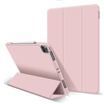 Skyddande fodral för iPad Pro 12,9 tum med pennhållare (rosa)