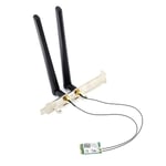 Wi-Fi 6 Ax201 M.2 Key E Cnvio 2 Wifi-kort Dubband 3000 Mbps Trådlöst för Bluetooth 5.0 Ax201ngw,wi