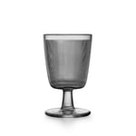 Hadeland Glassverk Siri Glass Med Stett 4pk Røkgrå