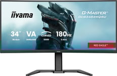 Iiyama G-Master Gcb3484wqsu-B1, 86,4 Cm (34"), 3440 X 1440 Pixlar, Ultrawide Quad Hd, Led, 0,4 Ms, Sort