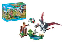 Playmobil 71525 Dinos: Observatory for Dimorphodon, including drone with camera and other exciting accessories, sustainable play sets suitable for children ages 4+