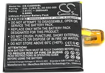 Batteri till CUBA-BL-00-S50-000 för CAT, 3.8V, 2600 mAh
