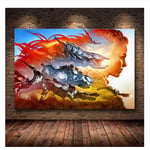 Xufan Zero Dawn Game Poster Artwork Posters Wall Art Decorative Picture Canvas Painting for Living Room Home Decor-24X36 Inch No Frame