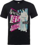 Star Wars Princess Leia Rock Poster T-Shirt - Black - M
