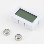 Mini Digital Lcd Indoor Convenient Temperature Sensor Humidity M White 48*28.6*15.2mm