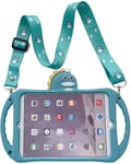 Trolsk Kids Case with strap - Dino (iPad mini 7/6) - barnskal
