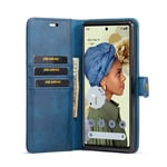 Mobil lommebok DG-Ming 2i1 Google Pixel 6 Pro - Blå