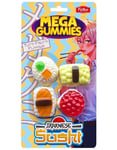 Mega Gummies Japansk Sushi - Vingummifigurer Med Tutti-Frutti Smak 120 Gram