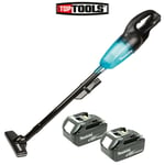 Makita DCL180 18V LXT Black Vacuum Cleaner With 2 x 5.0Ah Batteries