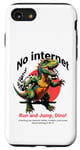 Coque pour iPhone SE (2020) / 7 / 8 Pas d'Internet, courir et sauter, Dino! Vérifiez les câbles, modem, routeur