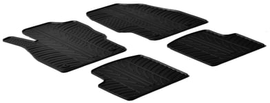Gummimattor lampliga for Opel Corsa D från 2006 till 2014 TDesign 4delad monteringsklammor