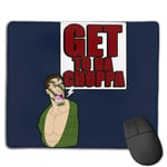 Arnold Schwarzenegger Predator Get to Da Choppa Customized Designs Non-Slip Rubber Base Gaming Mouse Pads for Mac,22cm×18cm， Pc, Computers. Ideal for Working Or Game