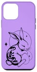 Snooze Lapin avec des œufs et des étoiles pour Pâques et Coque pour iPhone 12 mini