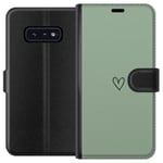 Samsung Galaxy S10e Svart Plånboksfodral Hjärta