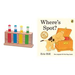 Galt Toys, Pop-Up Toy, Wooden Baby Toy, Ages 12 Months Plus & Where's Spot? (Spot - Original Lift The Flap)