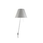 Luceplan - Costanza Vägglampa m/Dimmer Alu/ Mistic White