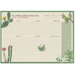 Buck - a3 weekly planner pad botanical cacti spanish kokonote