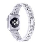 Gimart Compatible with Apple Watch iWatch Strap 40mm 38mm 44mm 42mm, Women Slim Metal Rhinestone Glitter Stainless Steel Replacement Strap Band Bracelet Wristband for iWatch Series SE 6&5/4/3/2/1