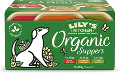 Lily's Kitchen Organic Dinners Trays Multipack Complete Wet Dog Food 10x150g