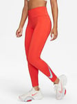 Nike Swoosh 7/8 Leggings - Red, Red, Size Xl, Women