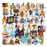 50PCS Children Anime Avatar The Last Airbende Stickers Vinyl for DIY Stationery PS4 Skateboard Laptop Guitar Toy Kids Sticker