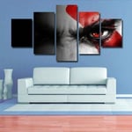 TOPRUN Modern Art print picture God of War Gaming 5 pieces wall art decor Paintings on canvas for office Home decor 5 panel oil pictures print on canvas for living room