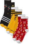 Adidas, X Disney Mickey Mouse Socks 3 Pairs, Chaussettes, Noir/Meilleur Écarlate/Or Audacieux, Xs, Unisexe-Bambino