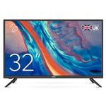 Cello ZBVD0223 32” HD Ready LED TV with built-in Freeview HD Built in Satellite receiver 3 x HDMI and USB 20 to record Live TV Easy to Setup Non-Smart TV Perfect for bedroom Made in the UK, Black
