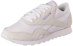 Reebok Women's Classic Nylon Sneaker, FTWR White/FTWR White/FTWR White, 6 UK