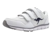 Kangaroos K-bluerun 701 B, Unisex Adults' Low-Top Sneakers, White - Weiß (white/dk Navy 042), 10.5 UK (45 EU)