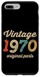 Coque pour iPhone 7 Plus/8 Plus Vintage 1970 Original Parts Birthday Lampe Italique