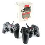 2x USB Wired Gaming Controller Gamepad For PC/Laptop Computer Windows 