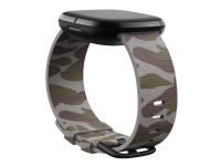 Fitbit Woven Band - KlocKräm för smart klocka - Liten storlek - kamouflagefärgad - för Fitbit Sense, Versa 3
