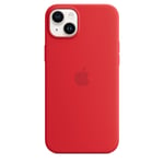 Apple iPhone 14 Plus Silicone Case with MagSafe - (PRODUCT)RED Silky - Soft Touch Finish