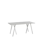 HAY - Loop Stand Table with Support Grey 160 x 77,5 cm - Grå - Matbord