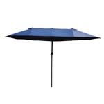4.6M Garden Patio Umbrella Canopy Parasol Sun Shade with Base
