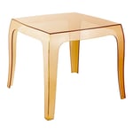 Table du salon élégant en table basse en plastique transparent différentes couleurs Couleur : ambre