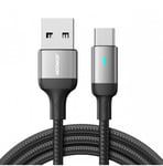 Joyroom USB-kabel - USB C 3A för snabb laddning och dataöverföring A10 Series 2 m svart (S-UC027A10)