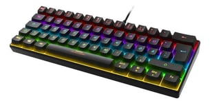 DELTACO GAMING mechanical keyboard with 60% layout, RGB, red switches
