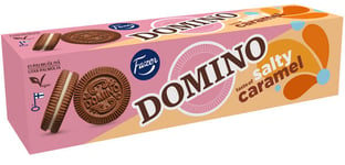 Fazer Domino Salty Caramel 175g täytekeksi