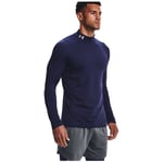 2024 Under Armour Mens ColdGear Fitted Mock Base Layer Thermal Top Warm Gym Golf