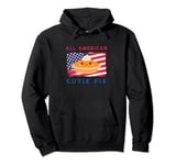All American Cutie Pie, Funny 4th of July Patriotic USA Pullover Hoodie